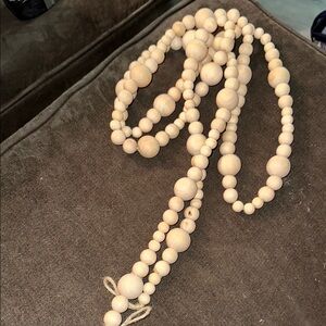 Natural Wooden Bead Necklace